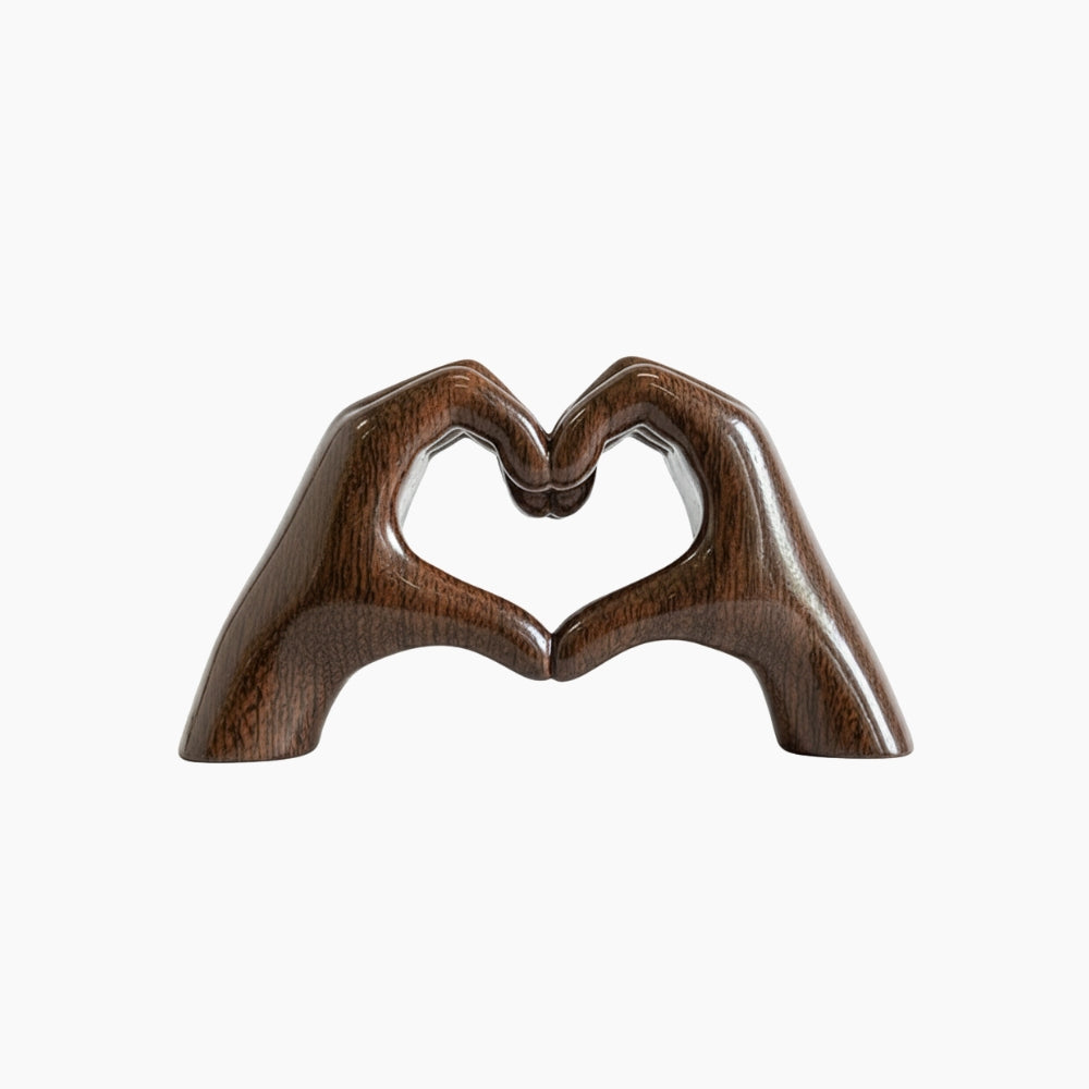 HANDI Hjärtformad Handskulptur