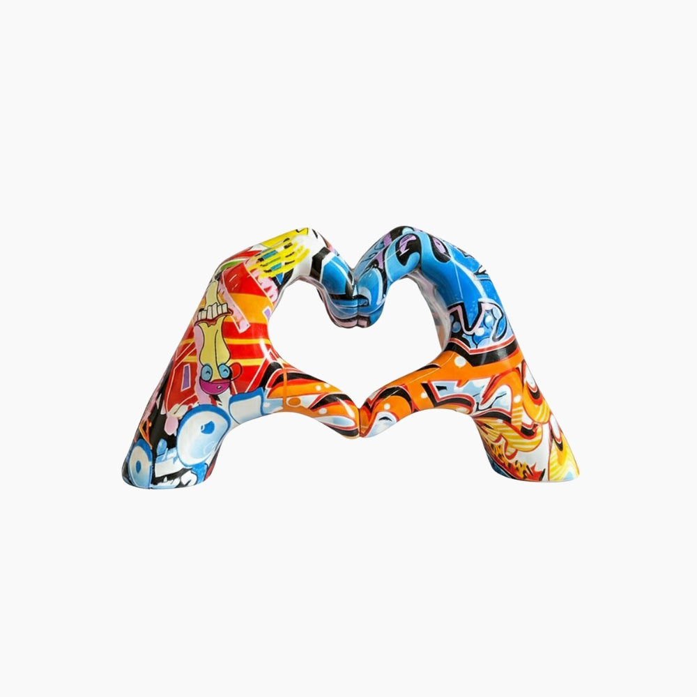 HANDI Hjärtformad Handskulptur