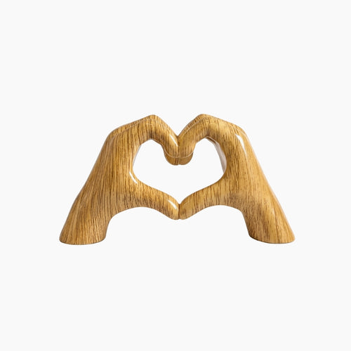 HANDI Hjärtformad Handskulptur