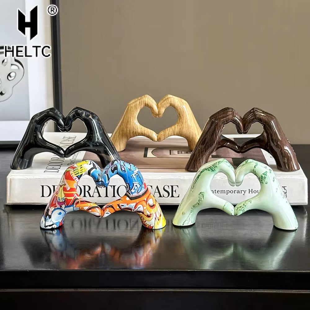 HANDI Hjärtformad Handskulptur